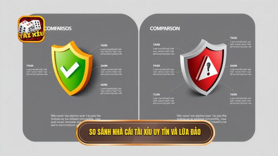 Bảng so sánh tiêu chí nhà cái tài xỉu uy tín và nhà cái kém chất lượng