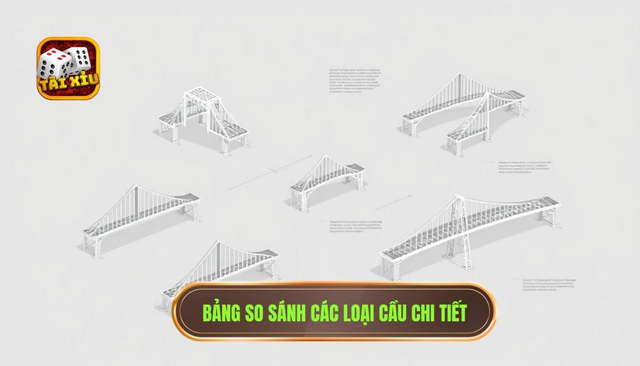 Bảng so sánh các loại cầu và đặc điểm nhận dạng